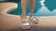 Womens Feet in Casual Flip-Flops