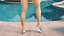Womens Feet in Casual Flip-Flops