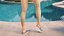 Womens Feet in Casual Flip-Flops