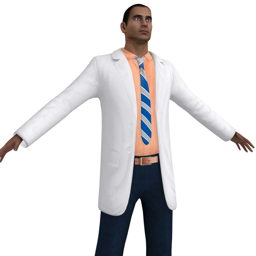 3d Rigged Doctor Model