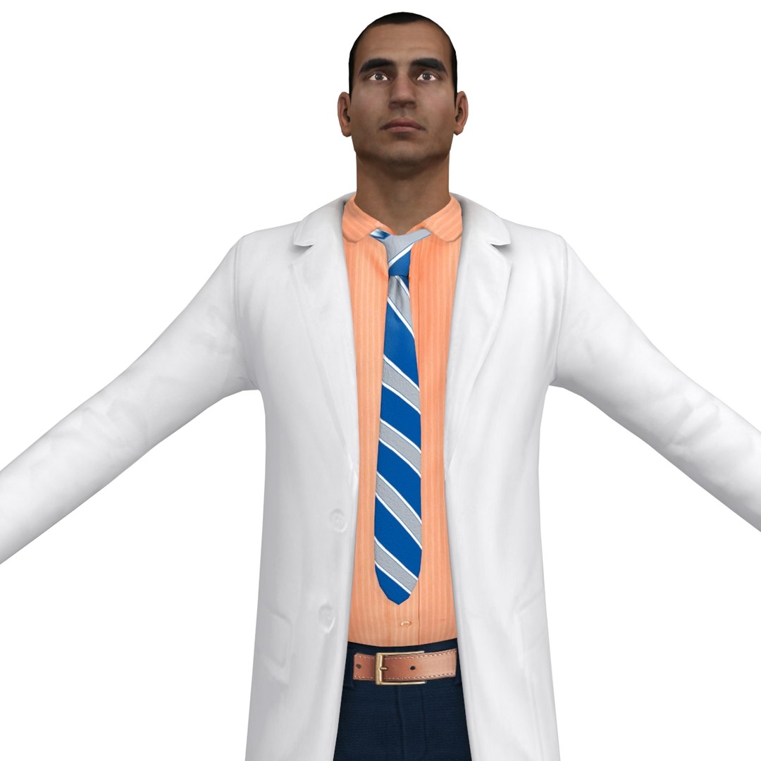 3d Rigged Doctor Model