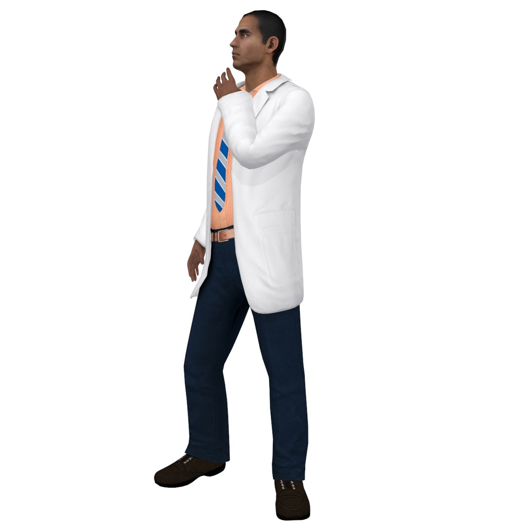 3d Rigged Doctor Model