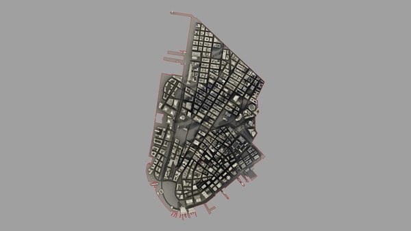 modelo 3d Distrito 1 de Manhattan, Nueva York - TurboSquid 2300452