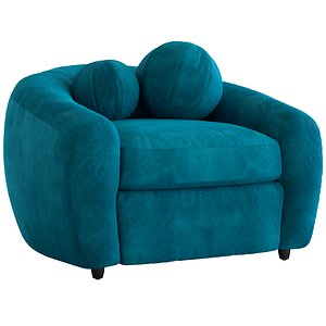Coco Republic CR Essentials Atelier Armchair 3D model