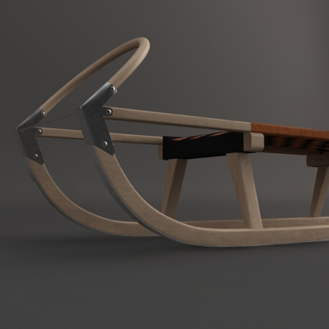 Sled Sledge 3d Model