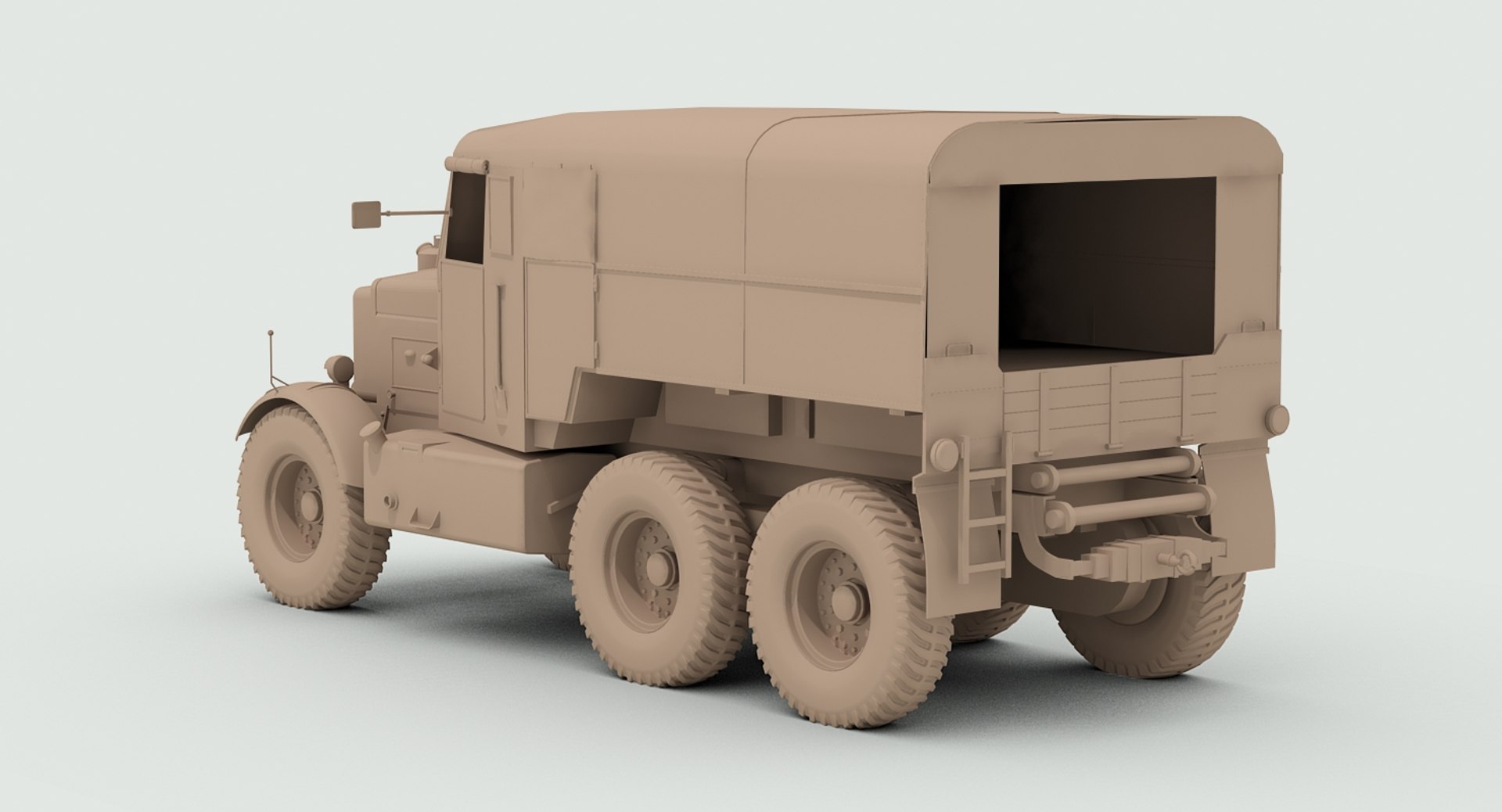 Ww2 Scammell R100 Gun Tractor 3d 3ds