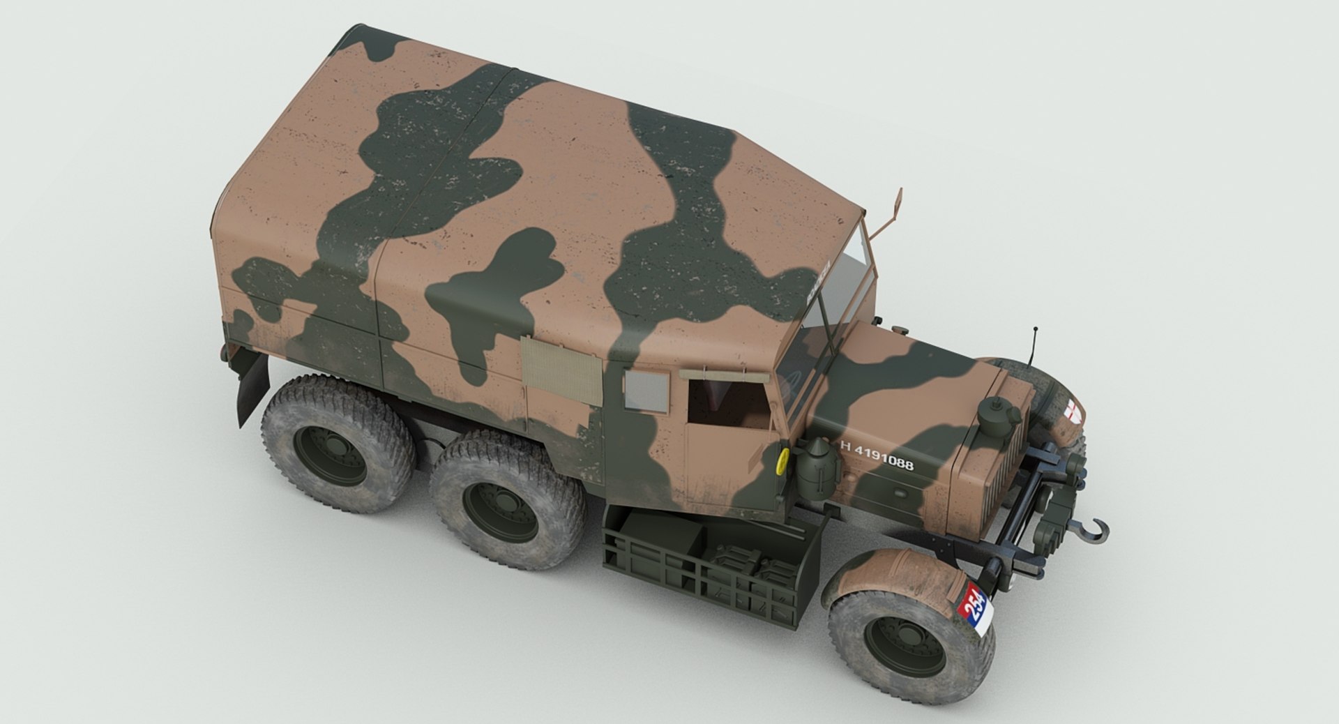 Ww2 Scammell R100 Gun Tractor 3d 3ds