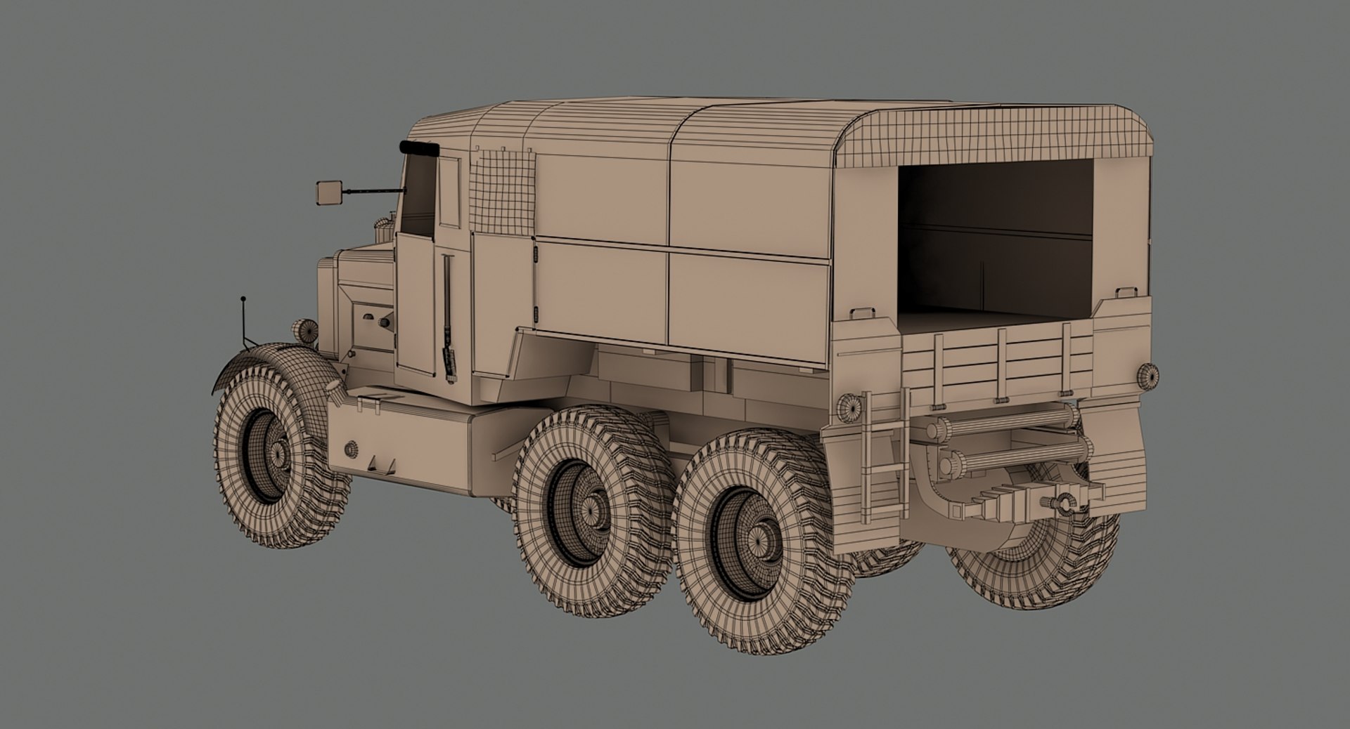 Ww2 Scammell R100 Gun Tractor 3d 3ds