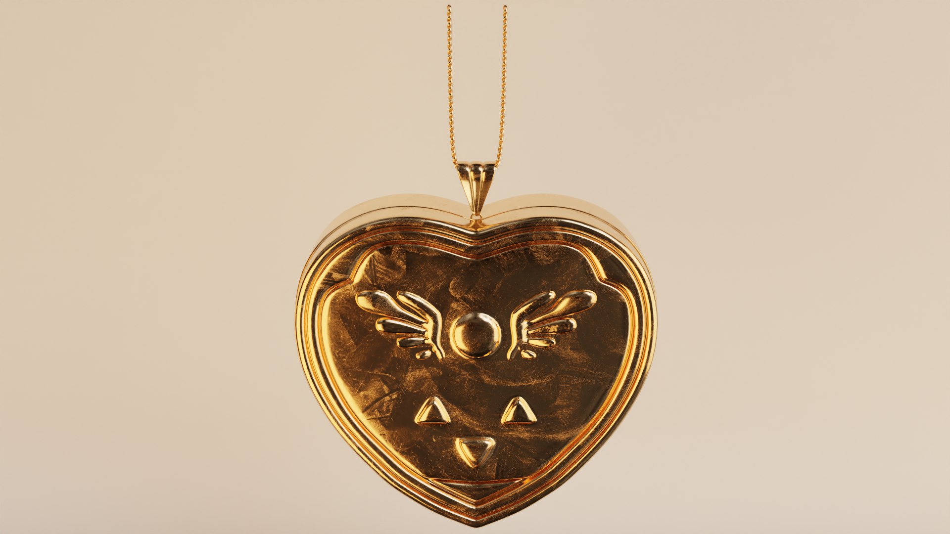 Undertale necklace heart top