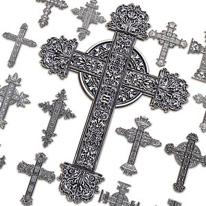 20 Christian cross 3D Model  Alpha   Brush V2 3D model