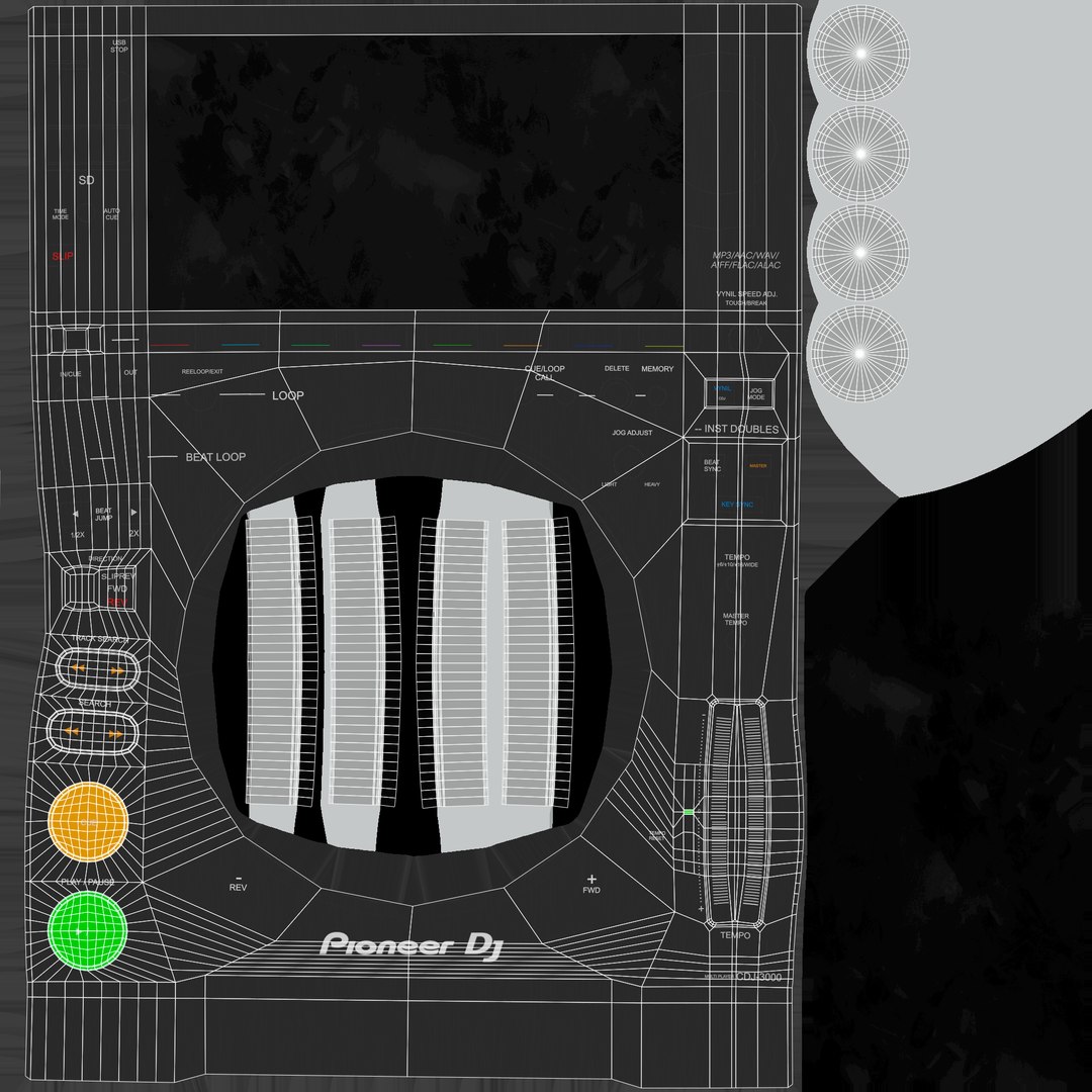 CDJ-3000 3D Model - TurboSquid 2280514
