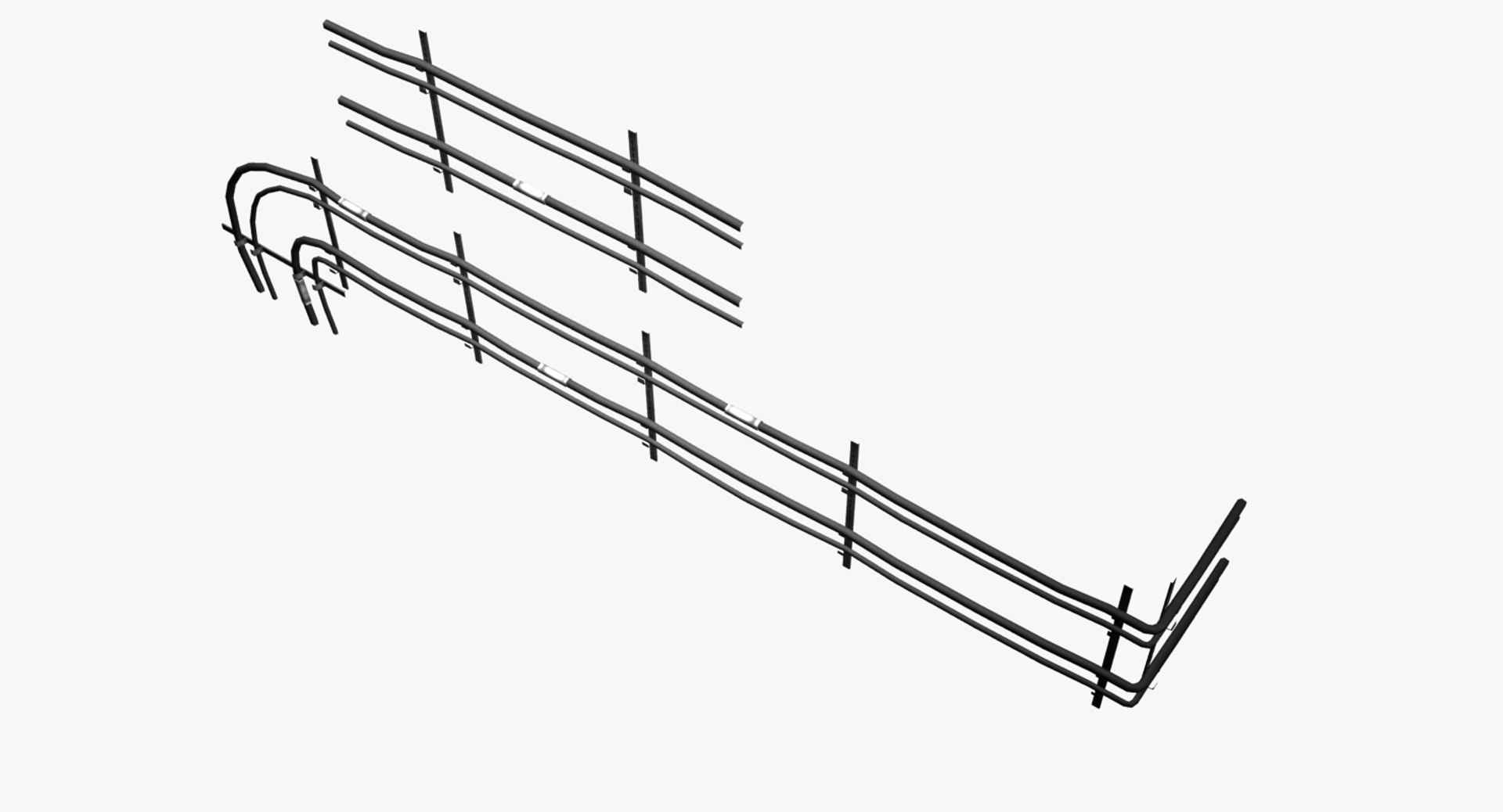 3d Modular Wires Wall Model