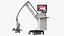 Precision Surgical Microscope Leica M530 OHX Rigged 3D model