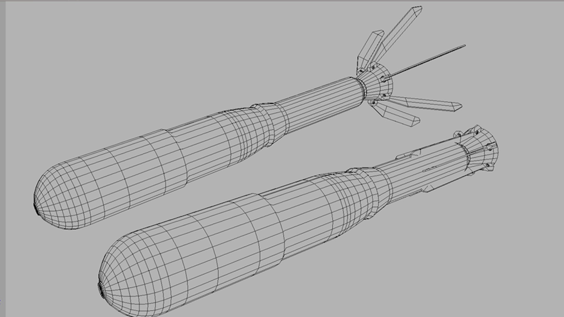 3D flame m74 rocket - TurboSquid 1151677