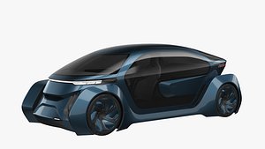 3D Self-Driving Car Concept 2 model