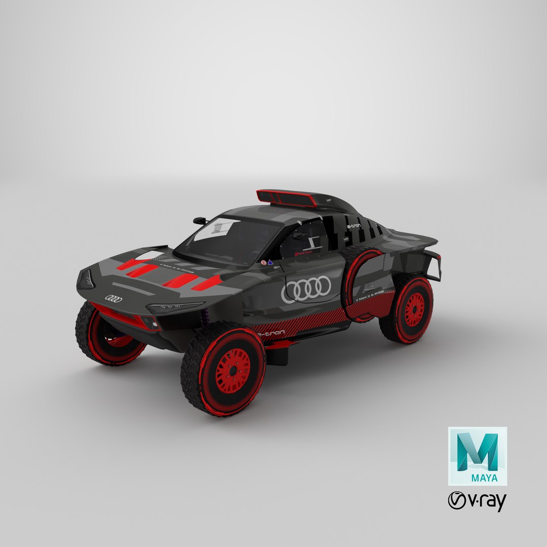 Audi RS Q e tron E2 Dakar Rally Electric OFF Road SUV model https://p.turbosquid.com/ts-thumb/bs/RpuKlx/zZ/stemcell_maya_vray_render/png/1667911519/1920x1080/fit_q87/0e4913dcfbb685d1a5fbb45a04cad733ab14c5ab/stemcell_maya_vray_render.jpg