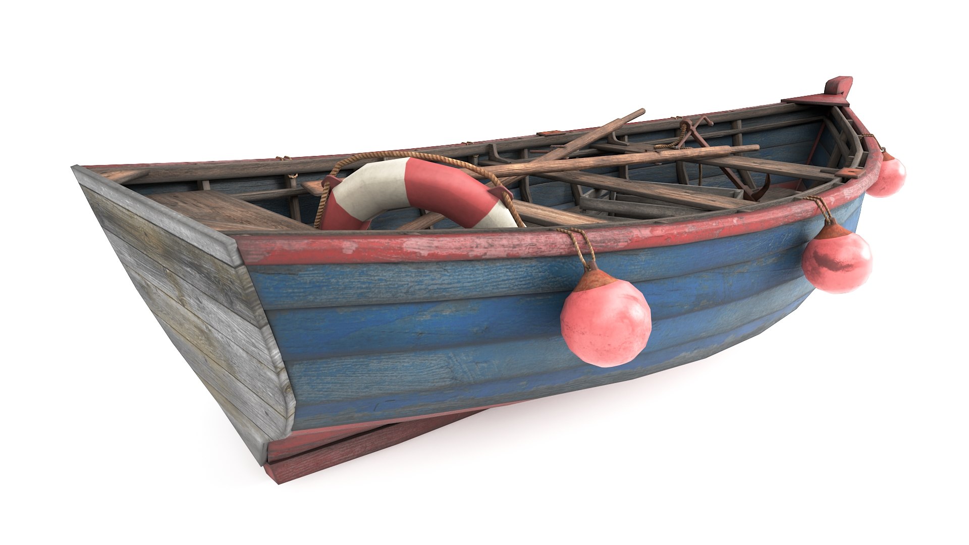 Old Fishing Boat 3D Model - TurboSquid 1521314