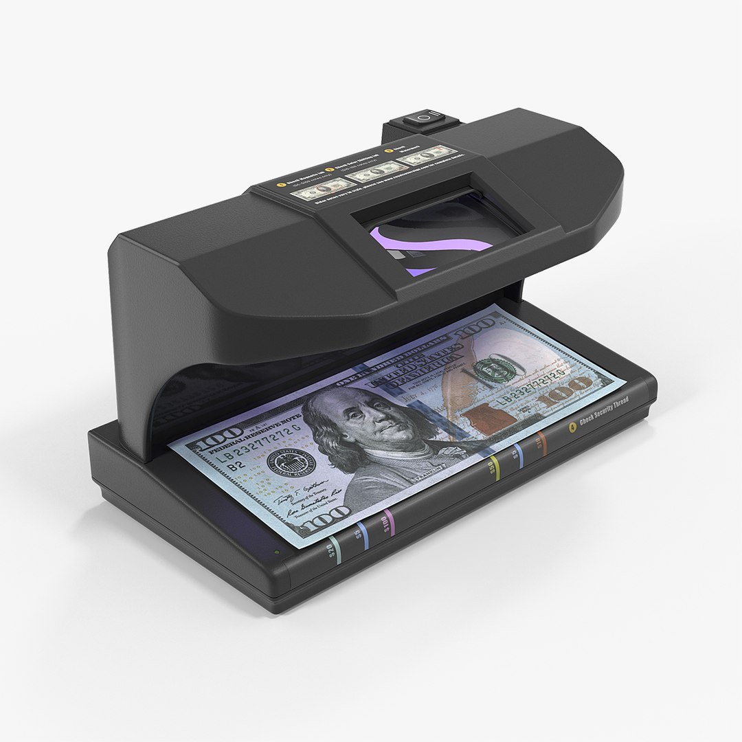 Ultraviolet Bill Detector 3D model preview