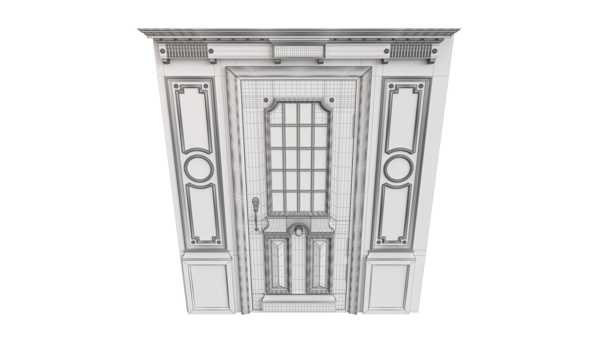 Entrance Classic Door 84 3D Model - TurboSquid 1964847