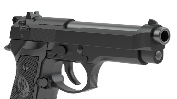Semi-automatic pistol automatically 3D model - TurboSquid 1701374