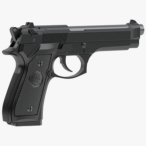 semi-automatic pistol automatically 3D model