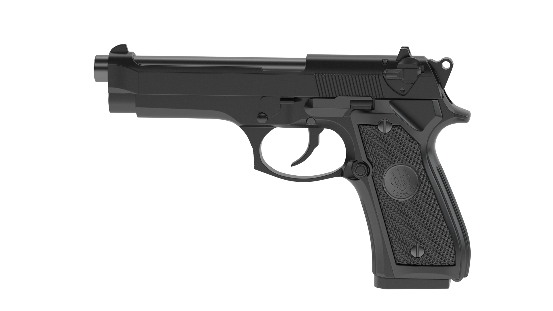 ベレッタ92半自動拳銃3Dモデル