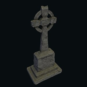 3D model celtic grave