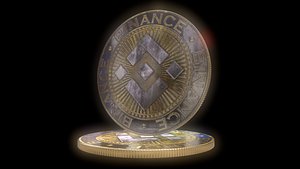 Binance coins BNB 3D model