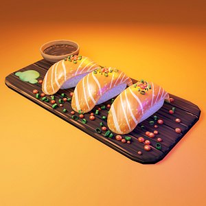 Sushi Low Poly