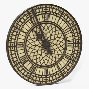 Aged Tower Clock Dial Worn