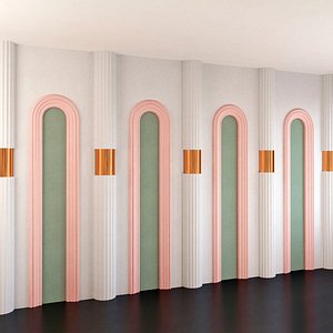 3D Wall Panel Set 204 model