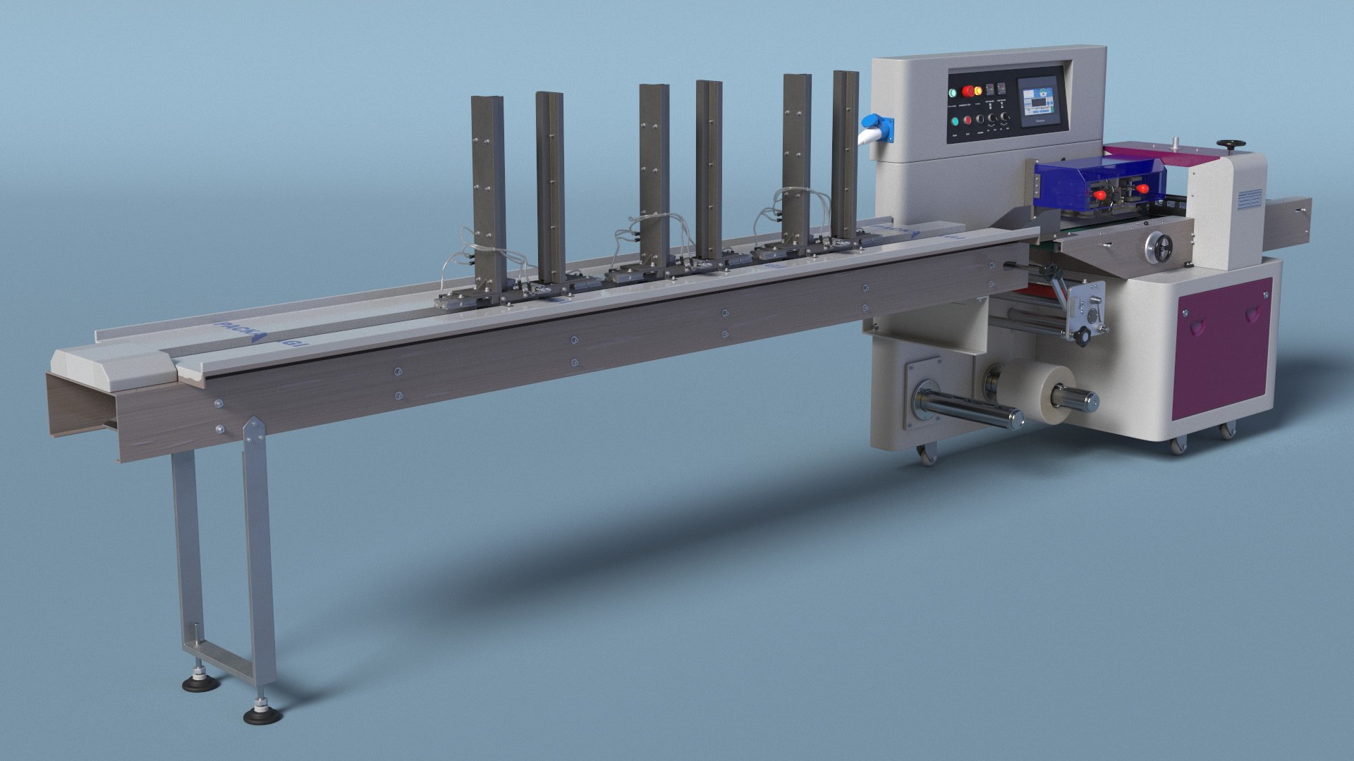 Automatic Horizontal Flow Pack Machine 3D - TurboSquid 2374862