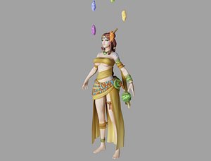 3D girl magic