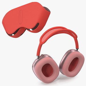 Pink AirPods Max with Case