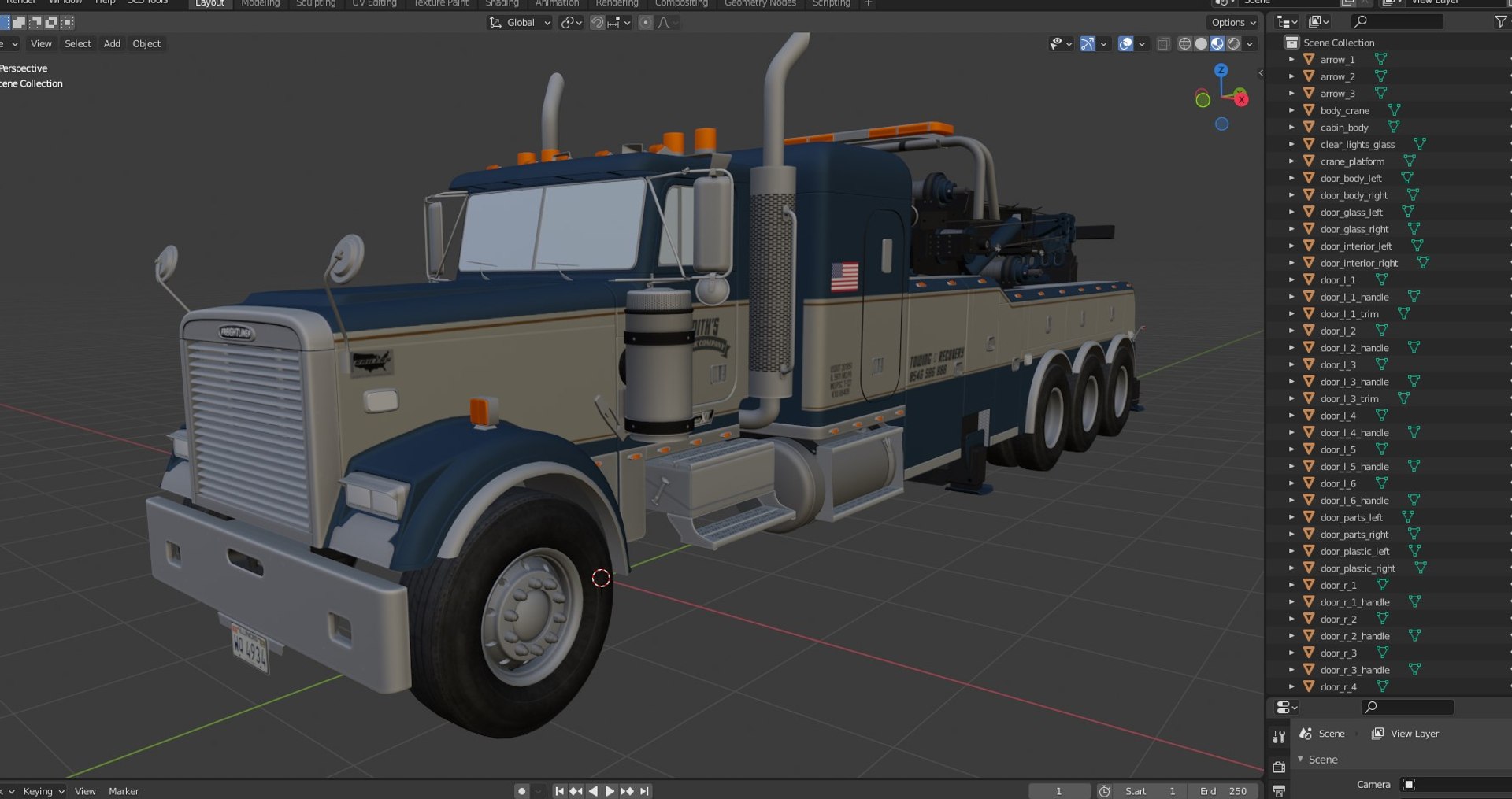 Freightliner FLC wrecker truck 3D https://p.turbosquid.com/ts-thumb/bs/t5P1Ag/wq/screenshot_6/jpg/1697497420/1920x1080/fit_q87/21ad6291169f924441e49fb3f96bd99796d818da/screenshot_6.jpg