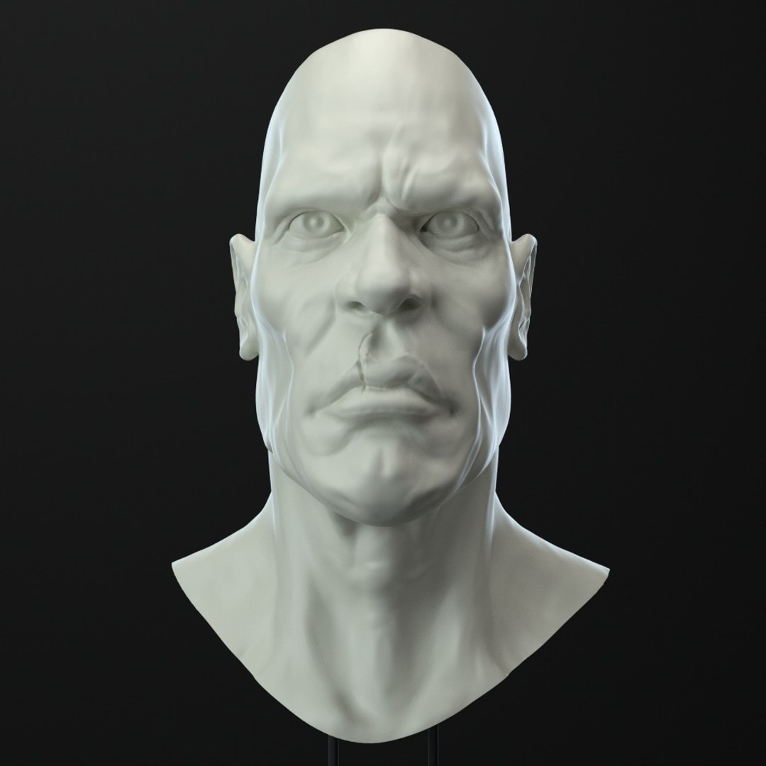 3D Male Character Head - TurboSquid 1472101
