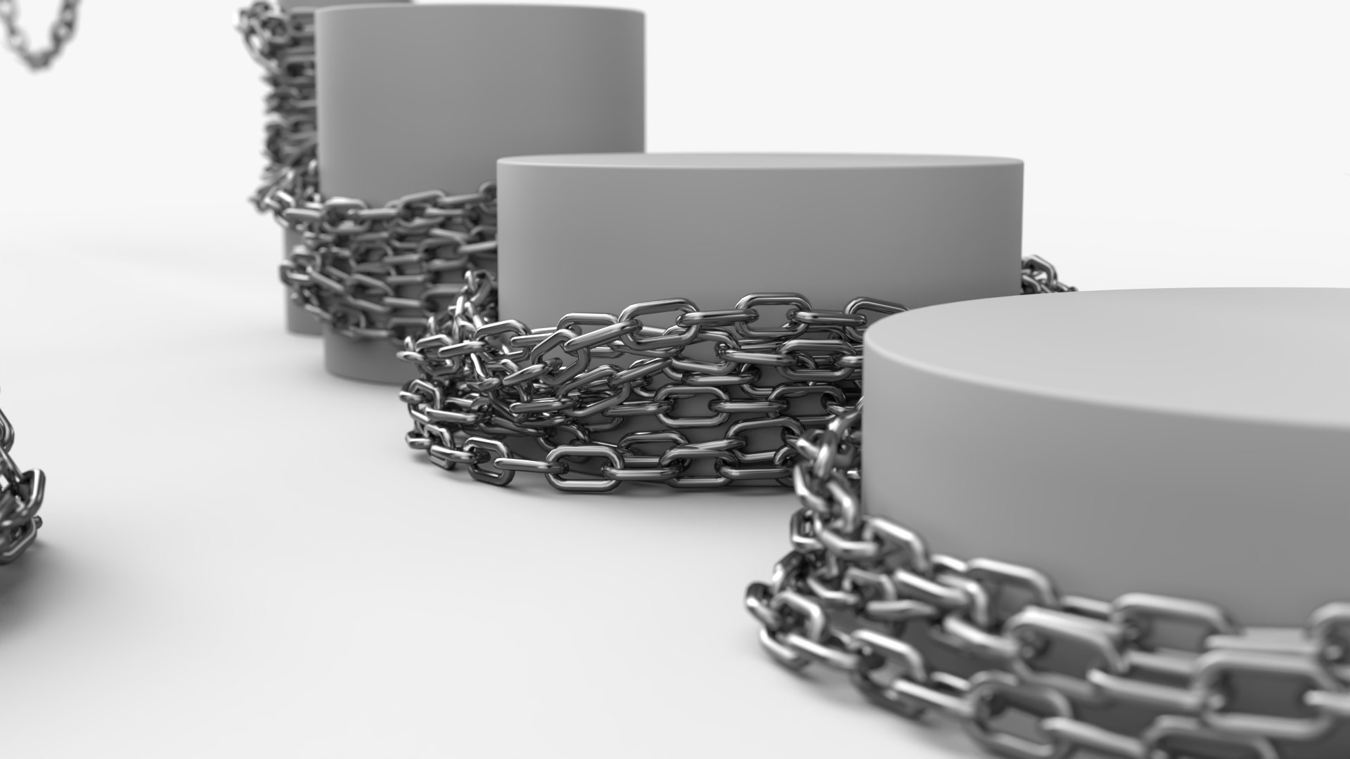 Steel Chain Collection 3D Model - TurboSquid 1967515
