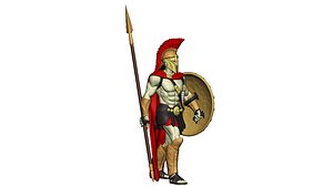 3D Spartan 9 Second set Medium spartan army model