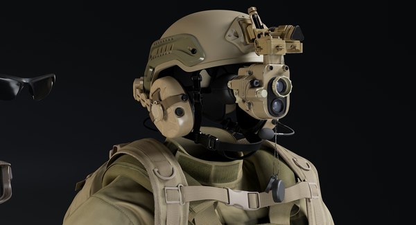 3D realistic uniform desert equipment model - TurboSquid 1450379