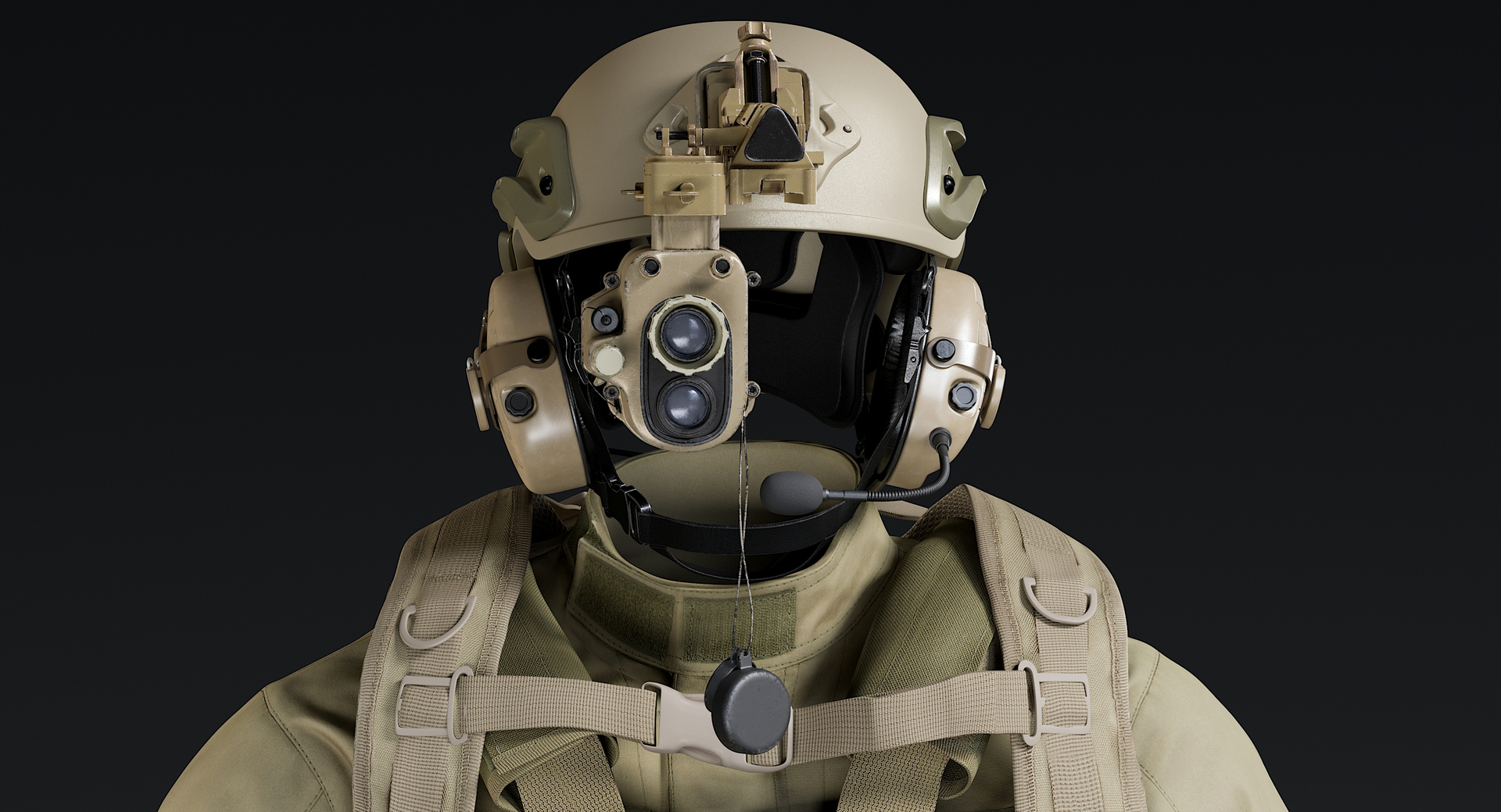 3D realistic uniform desert equipment model - TurboSquid 1450379