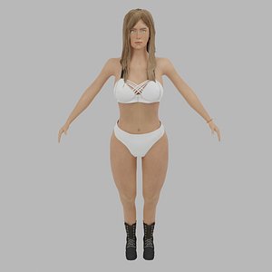 Victoria 3D Female Model 3D model