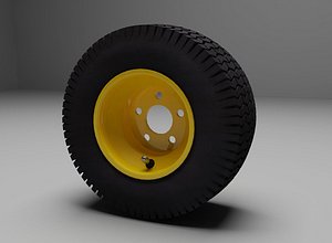 riding lawn mower wheel 3d max