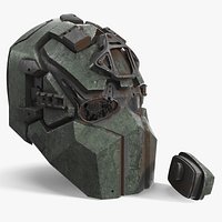 Heavy Ops Helmet Opened State Green Dirty