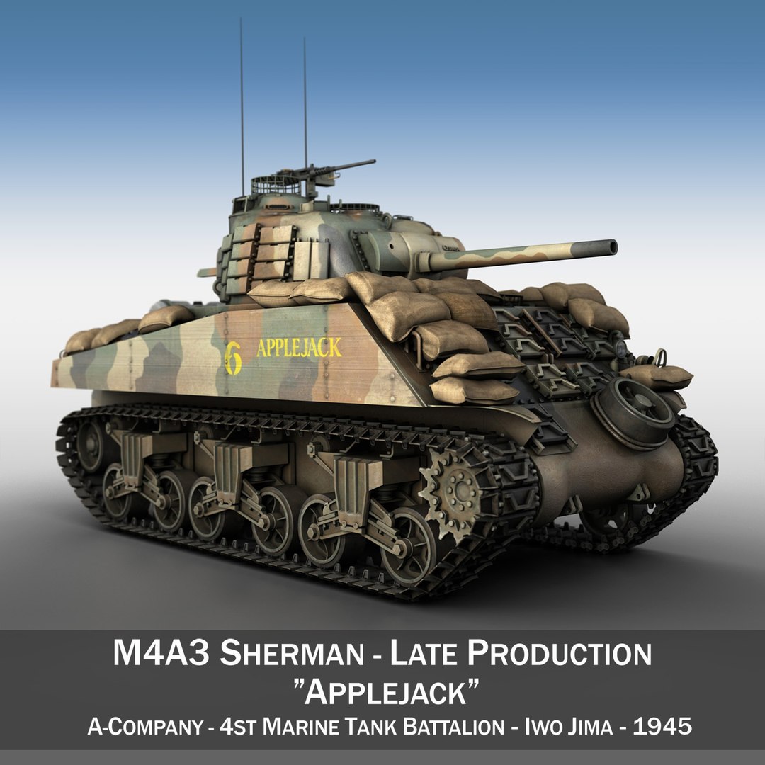 M4a3 Sherman - Tank 3ds