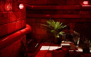 3D Underground Bunker 3d Scene