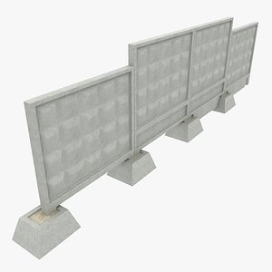3dsmax concrete fences