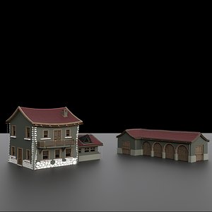 village house 3D model