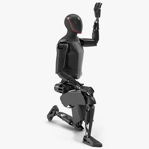 Humanoid Robot Rigged for Maya 3D model