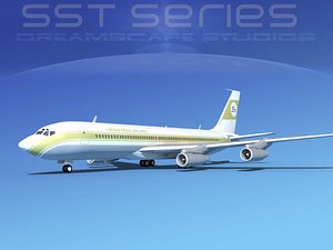 707-320 boeing 707 3d model