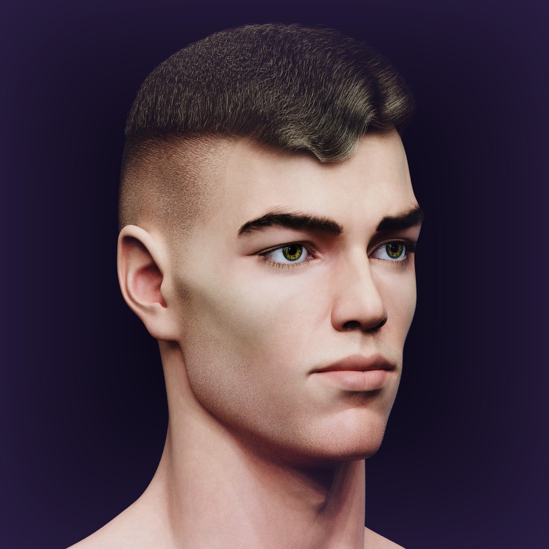 Slavic Realistic Male Head Middle Poly 3D - TurboSquid 2259600